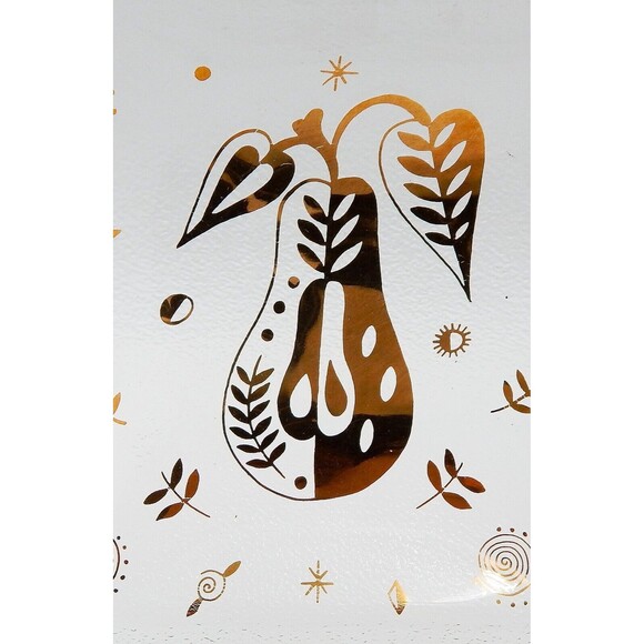 Georges Briard Gold Forbidded Fruit Divided Glass Signed Serving Relish Dish - Picture 6 of 13